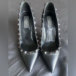 Valentino Garavani Black Studded Heels
